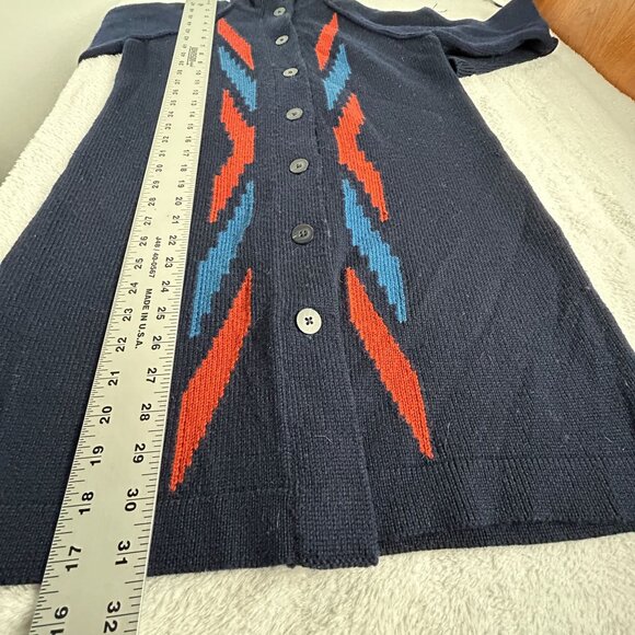 Pendleton Womens Petite Small Merino Wool Knit Duster Cardigan Sweater Button Up - Picture 7 of 7